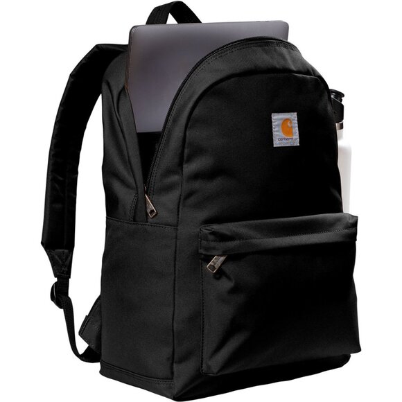 (NWT) Carhatt Canvas Backpack Work School Travel Heavyduty Bookbag Black - Picture 6 of 6